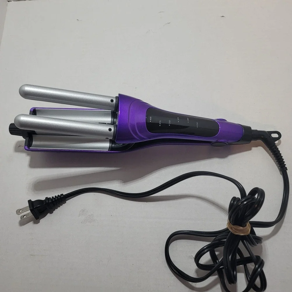 TIGI Bed Head A Wave We Go Hair Waver PURPLE Curling Waves Iron BH336